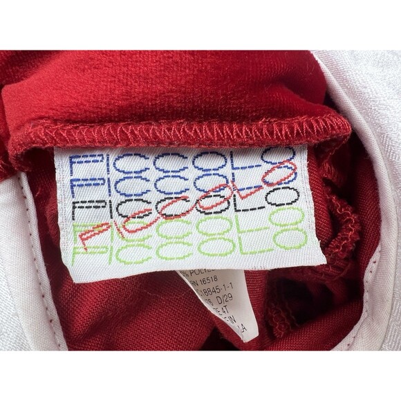 Vtg Piccolo Christmas Dress Girls 4T Red Velvet w/Lace Collar Festive Holiday - Picture 10 of 11